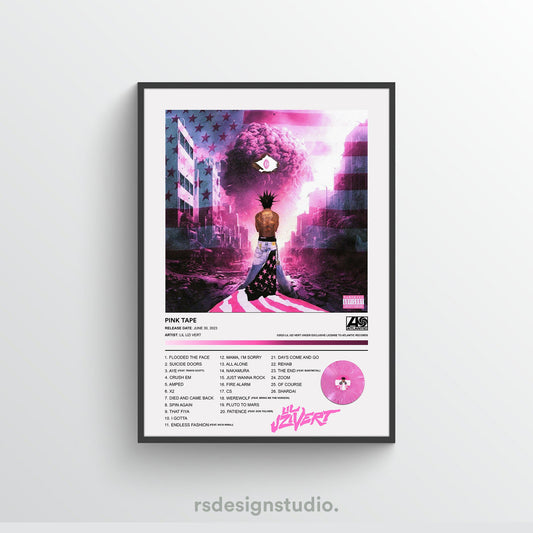 Lil Uzi Vert PINK TAPE (ALT COVER) Album Poster