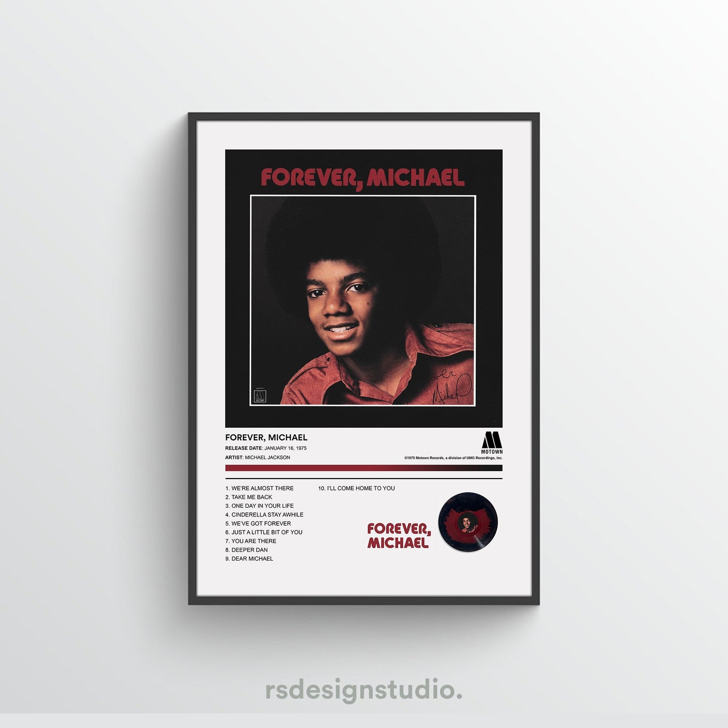 Michael Jackson FOREVER, MICHAEL Album Poster