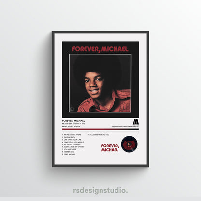 Michael Jackson FOREVER, MICHAEL Album Poster