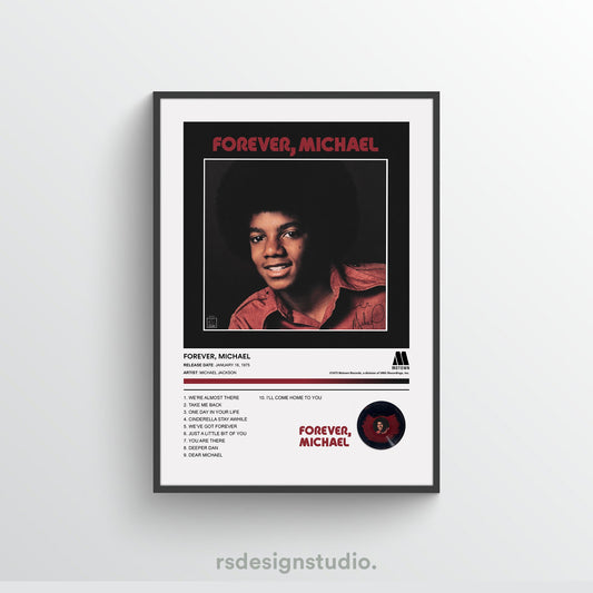 Michael Jackson FOREVER, MICHAEL Album Poster