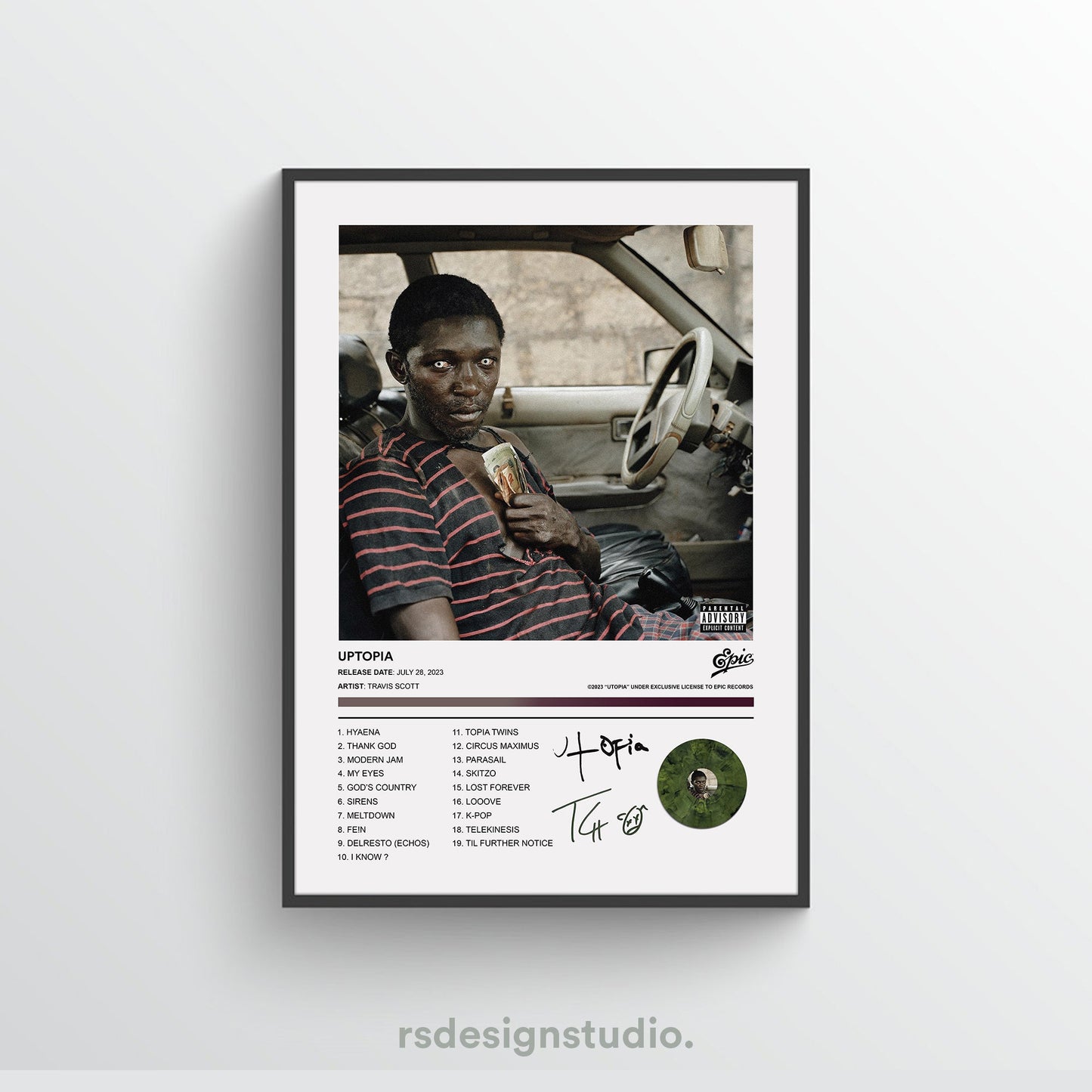 Travis Scott UTOPIA (ALT COVER) Album Poster