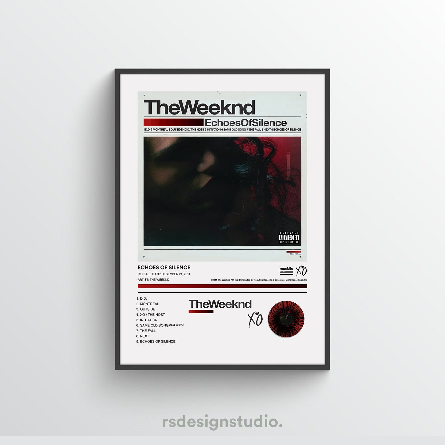 The Weeknd ECHOES OF SILENCE Album Poster