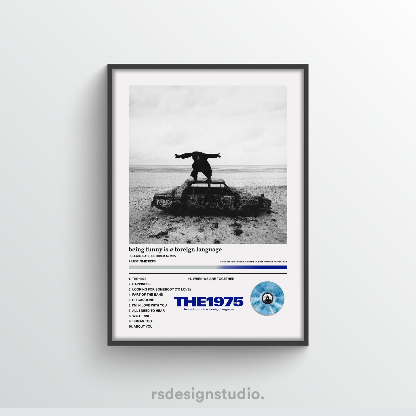 The 1975 Being Funny In A Foreign Language Album Poster - rsdesignstudio