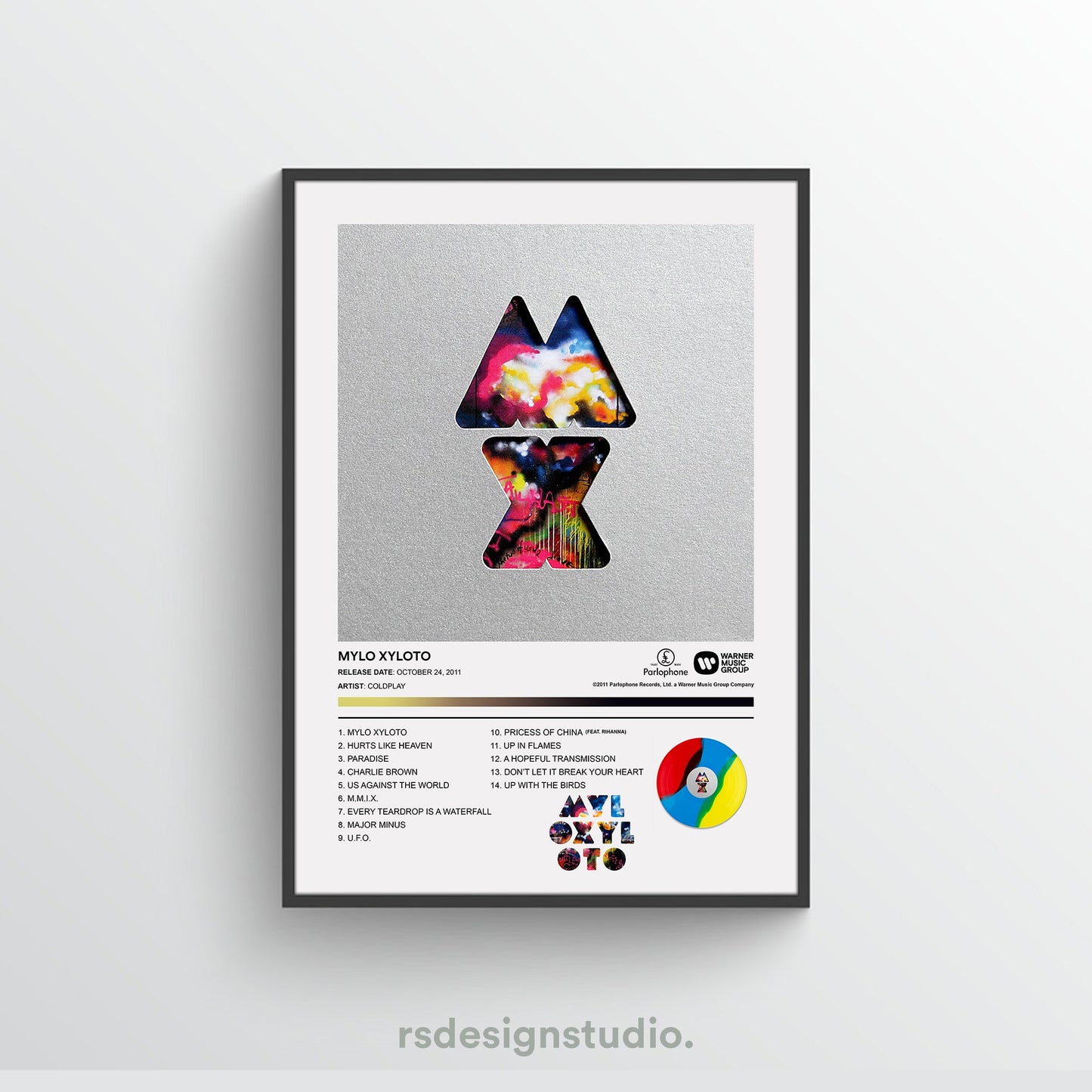 Coldplay MYLO XYLOTO Album Poster
