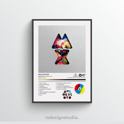 Coldplay MYLO XYLOTO Album Poster