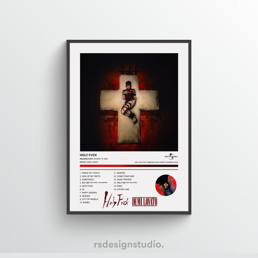 Demi Lovato HOLY FVCK Album Poster