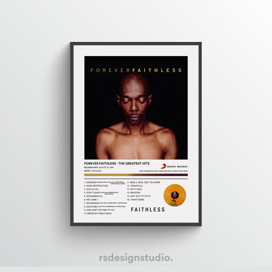 Faithless FOREVER FAITHLESS Album Poster