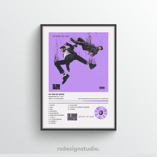 The Chainsmokers So Far So Good Album Poster - rsdesignstudio