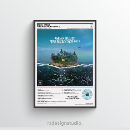 Calvin Harris Funk Wav Bounces Vol.2 Album Poster - rsdesignstudio