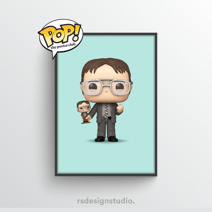 The Office Dwight Funko Pop Poster - rsdesignstudio