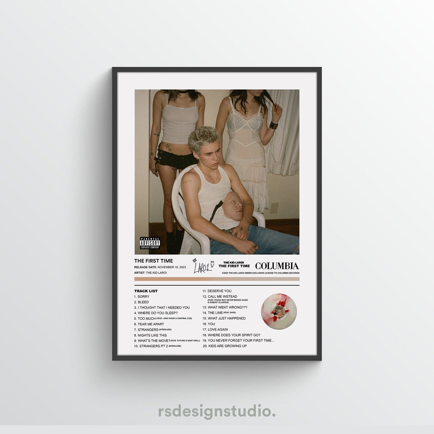 The Kid LAROI THE FIRST TIME Album Poster