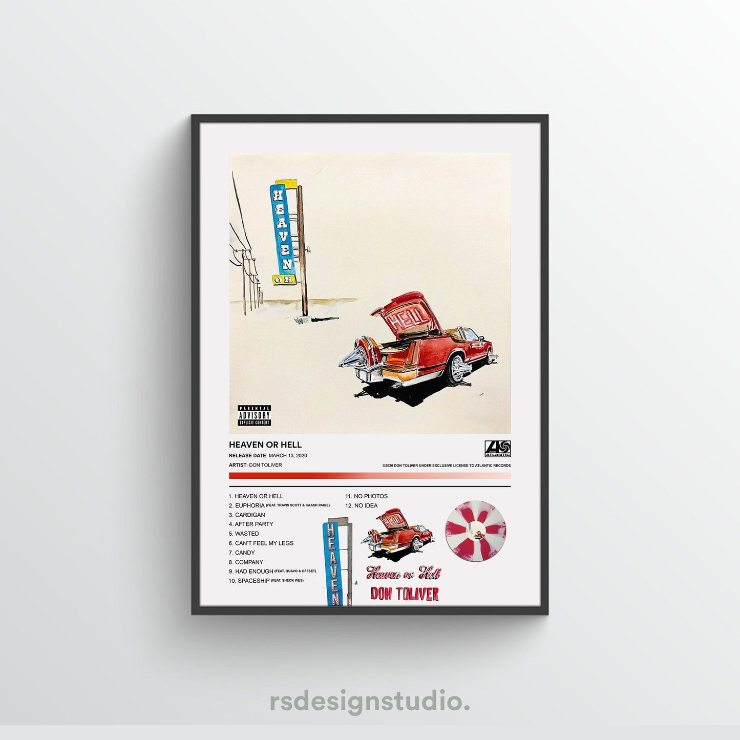 Don Toliver HEAVEN OR HELL Album Poster