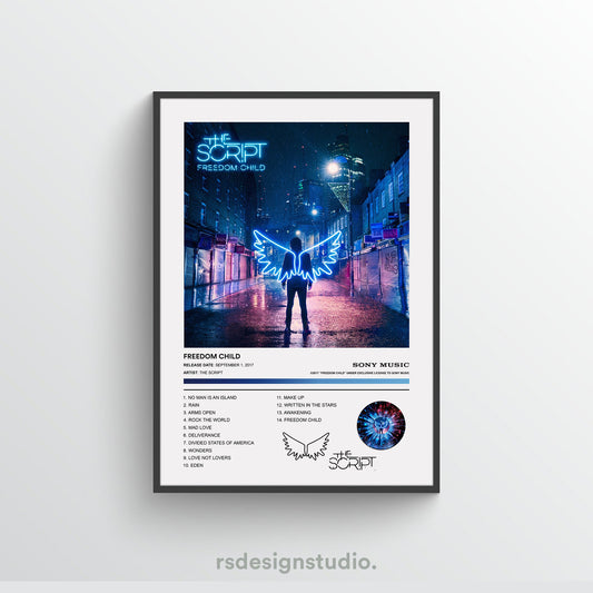 The Script FREEDOM CHILD Album Poster
