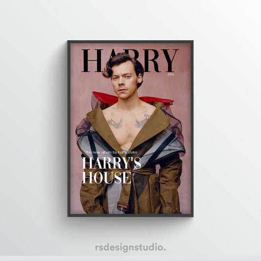 Harry Styles Harry's House Magazine Poster - rsdesignstudio