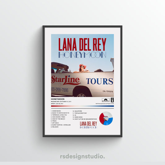 Lana Del Rey HONEYMOON Album Poster