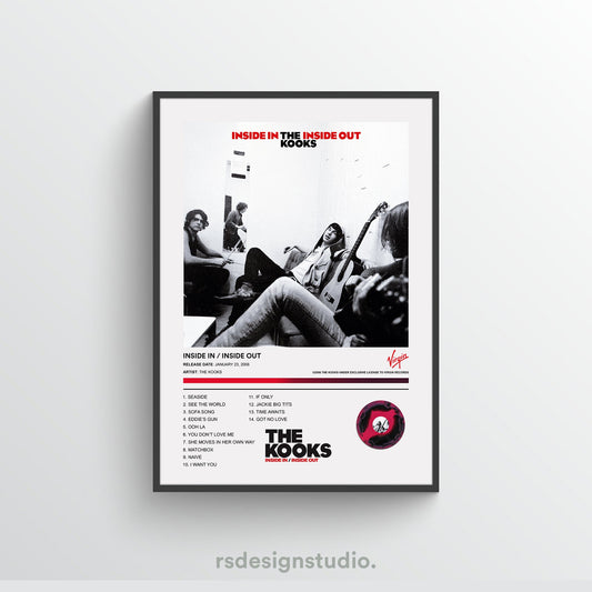 The Kooks INSIDE IN / INSIDE OUT Album Poster