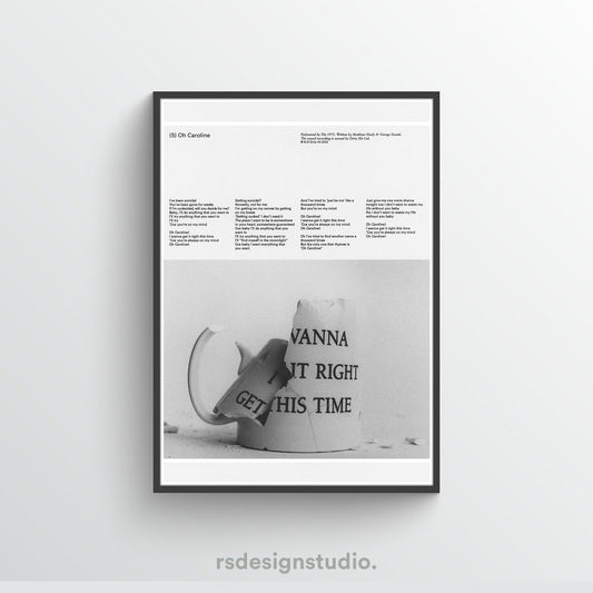 The 1975 Being Funny In A Foreign Language (Oh Caroline) Poster