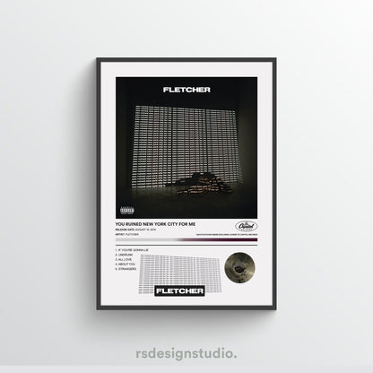 Fletcher YOU RUINED NEW YORK CITY FOR ME Album Poster