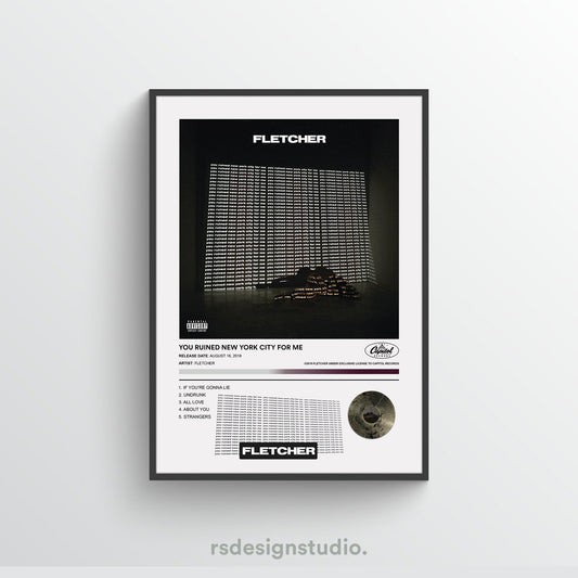 Fletcher YOU RUINED NEW YORK CITY FOR ME Album Poster
