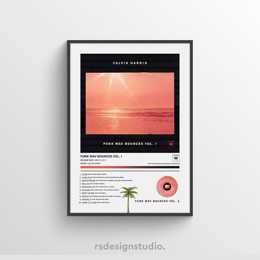 Calvin Harris FUNK WAV BOUNCES VOL.1 Album Poster