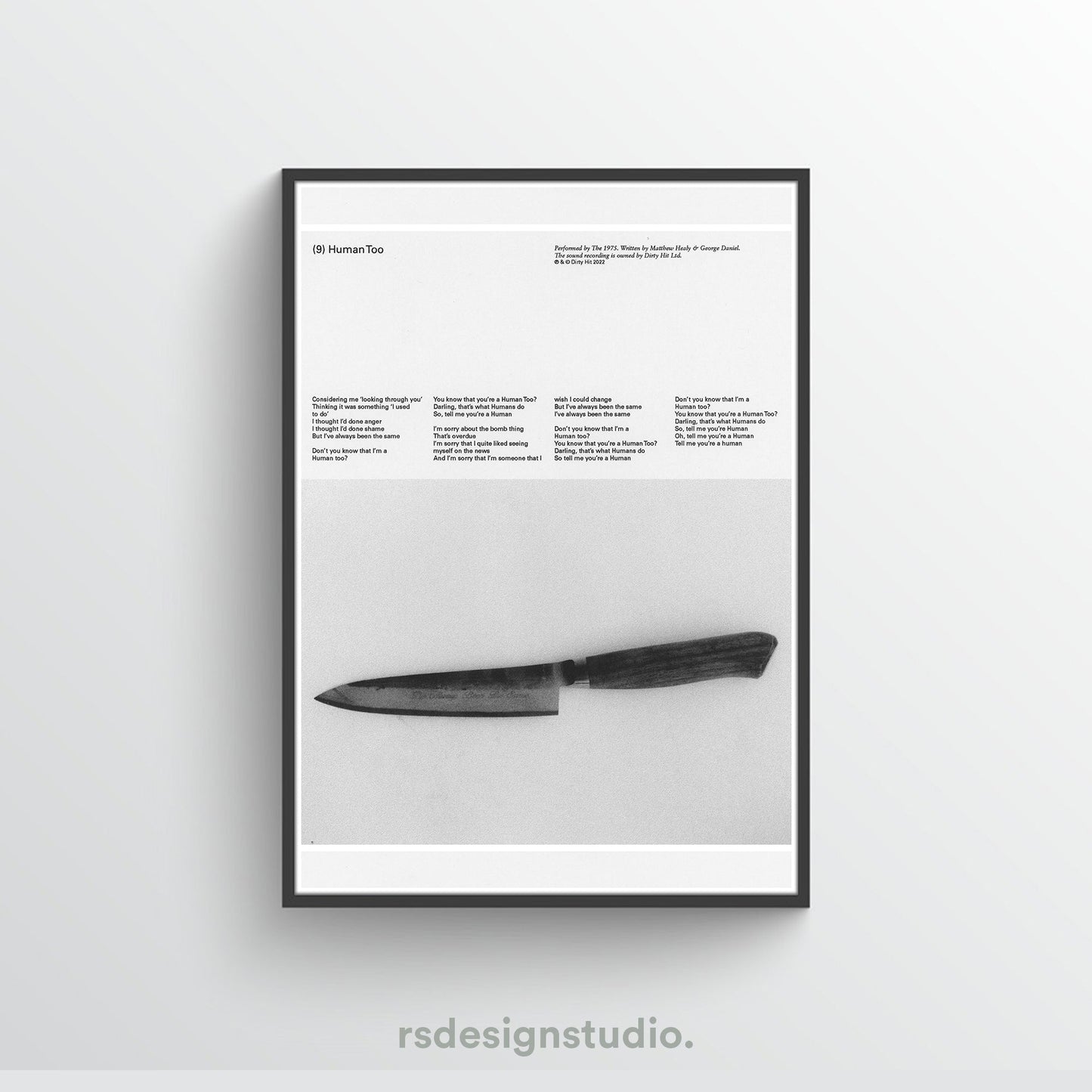 The 1975 Being Funny In A Foreign Language (Human Too) Poster