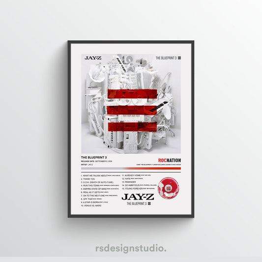 JAY-Z THE BLUEPRINT 3 Album Poster