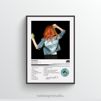 Paramore PARAMORE Album Poster