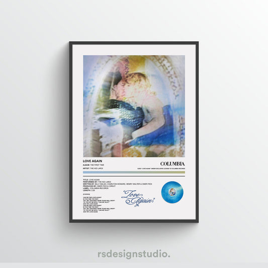 The Kid LAROI LOVE AGAIN Single Poster