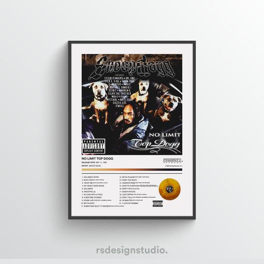 Snoop Dogg NO LIMIT TOP DOGG Album Poster