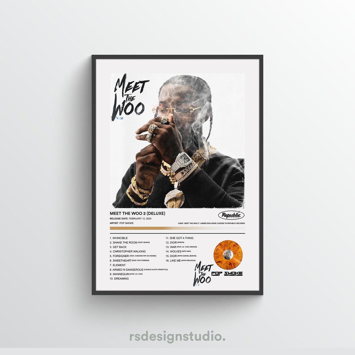 Pop Smoke MEET THE WOO 2 Album Poster