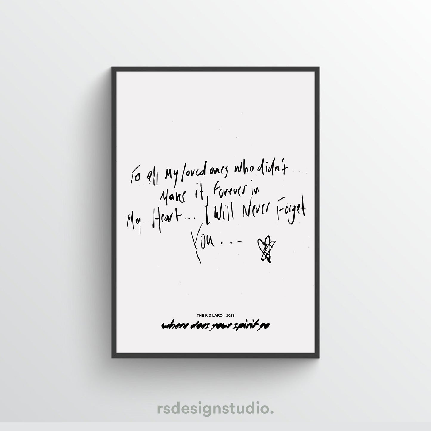 The Kid LAROI WHERE DOES YOUR SPIRIT GO? Poster