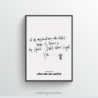 The Kid LAROI WHERE DOES YOUR SPIRIT GO? Poster