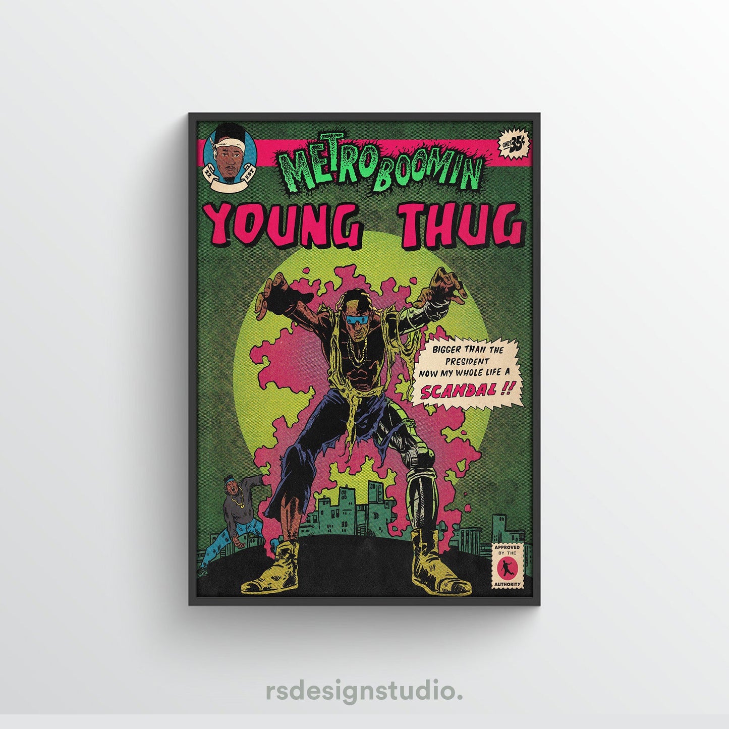 Metro Boomin HEROES & VILLAINS (Young Thug) Poster