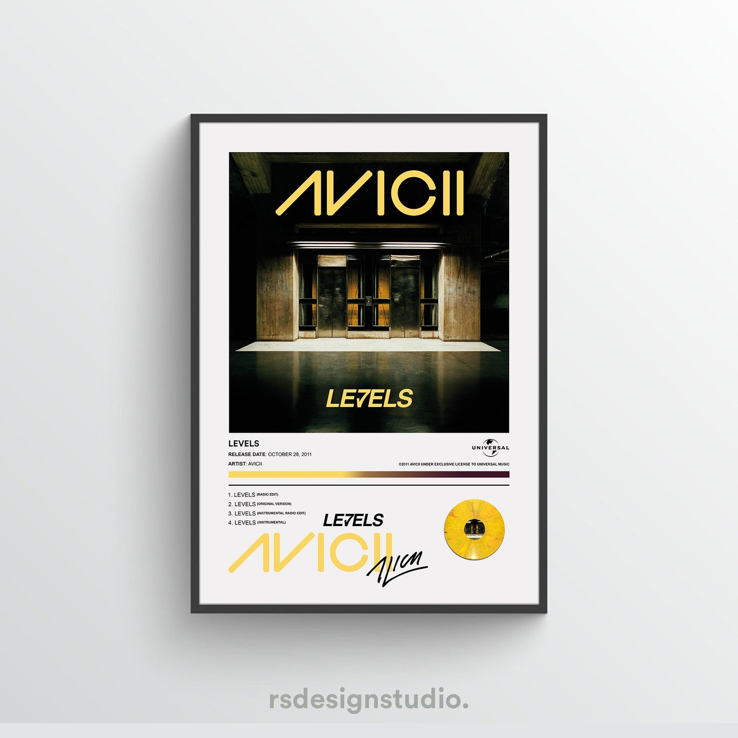 Avicii LEVELS Album Poster