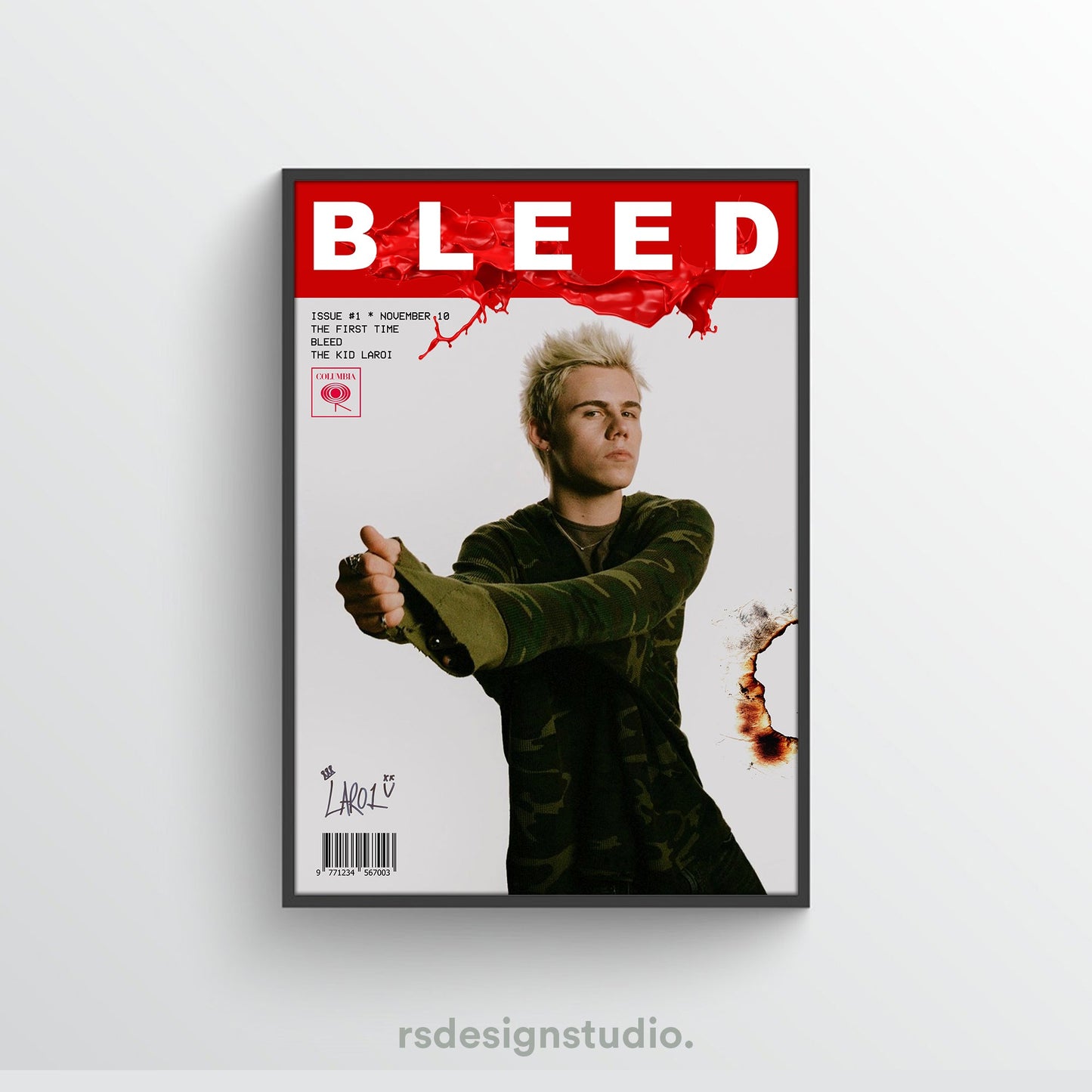 The Kid LAROI THE FIRST TIME (BLEED) Poster