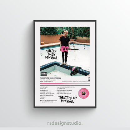 Machine Gun Kelly TICKETS TO MY DOWNFALL Album Poster