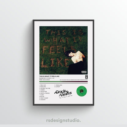 Gracie Abrams THIS IS WHAT IT FEELS LIKE Album Poster