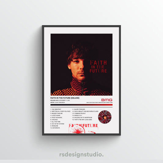 Louis Tomlinson FAITH IN THE FUTURE Album Poster