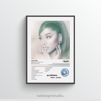 Ariana Grande POSITIONS Album Poster