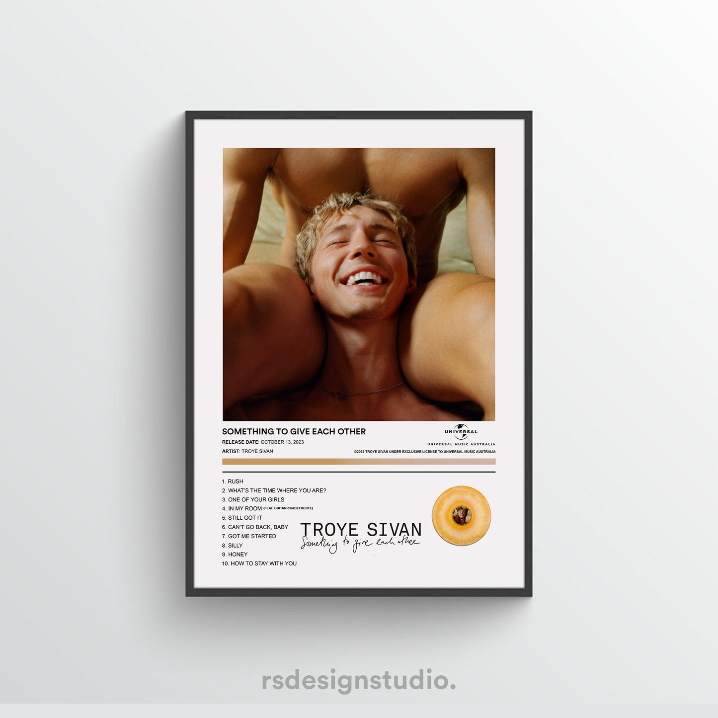 Troye Sivan SOMETHING TO GIVE EACH OTHER Album Poster