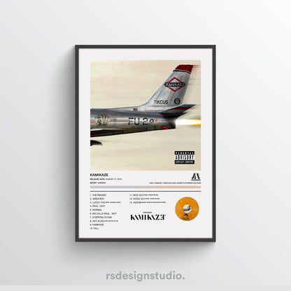 Eminem KAMIKAZE Album Poster