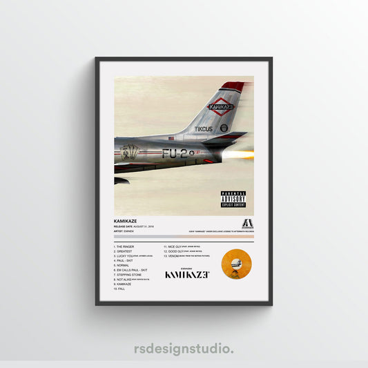 Eminem KAMIKAZE Album Poster
