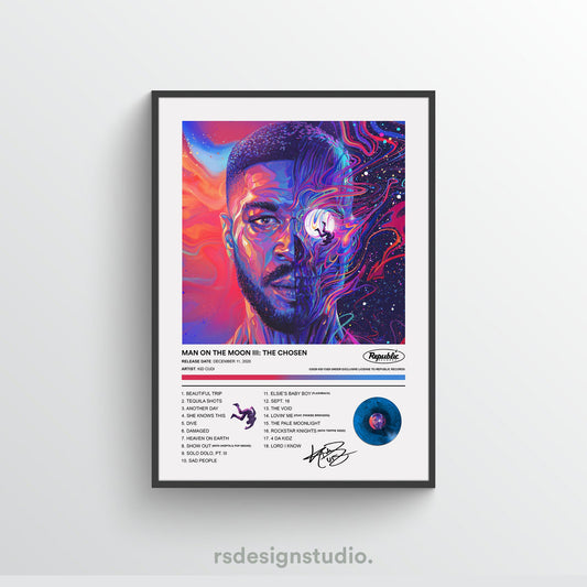 Kid Cudi MAN ON THE MOON III: THE CHOSEN Album Poster