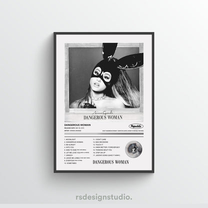 Ariana Grande DANGEROUS WOMAN Album Poster