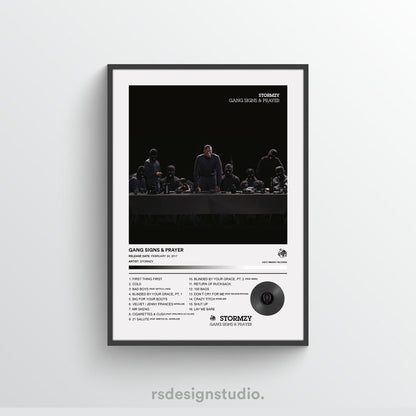 Stormzy GANG SIGNS & PRAYER Album Poster