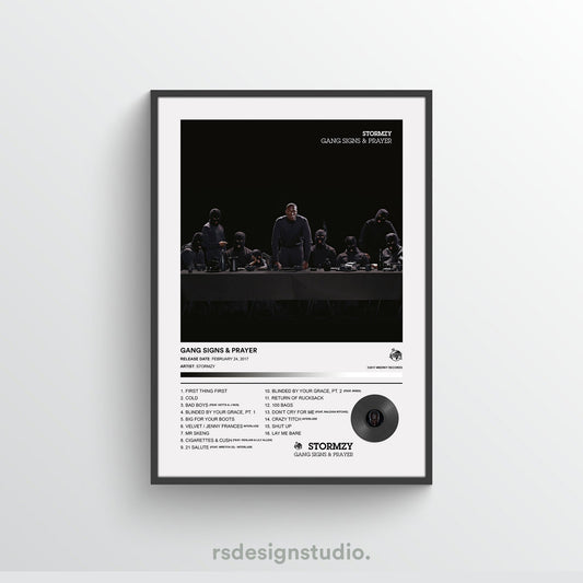 Stormzy GANG SIGNS & PRAYER Album Poster