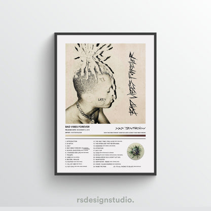 XXXTENTACION BAD VIBES FOREVER Album Poster