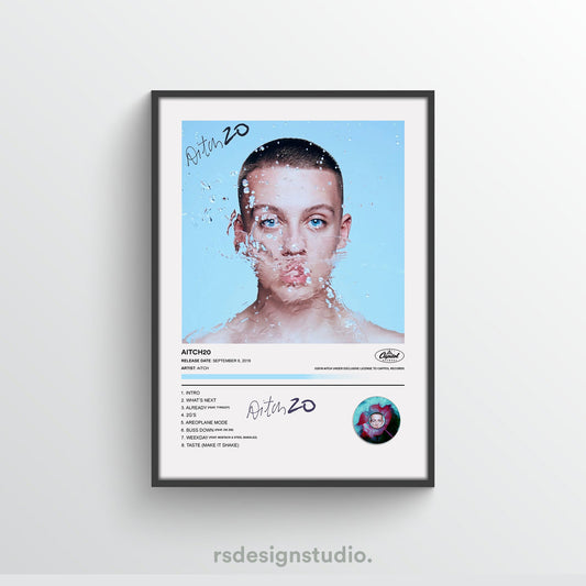Aitch AITCH20 Album Poster - rsdesignstudio