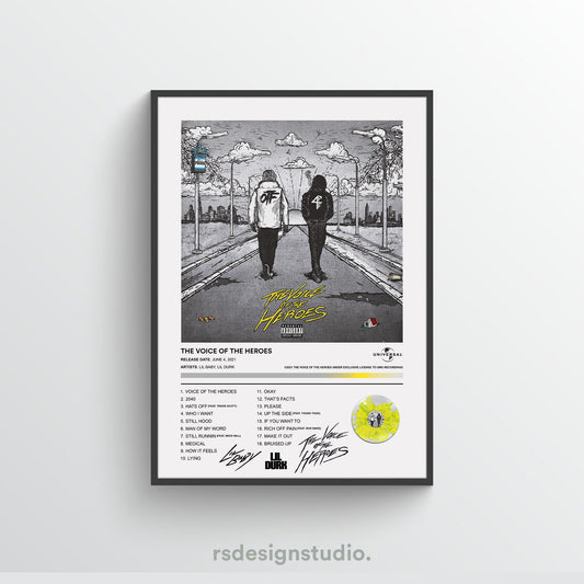 Lil Baby & Lil Durk THE VOICE OF THE HEROES Album Poster