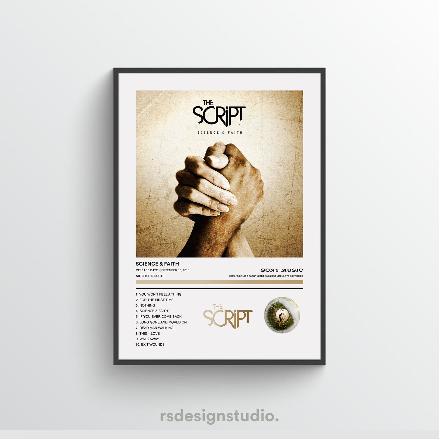 The Script SCIENCE & FAITH Album Poster